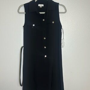 Calvin Klein women black knee dress brand new with tag SIZE 4